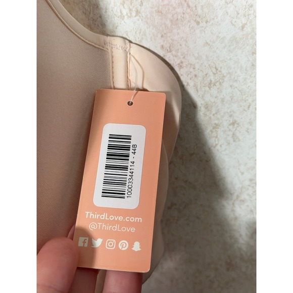 ThirdLove 24/7 Classic T-Shirt Bra 44B Beige Nylon‎ Spandex Comfort Support NWT - Picture 3 of 5